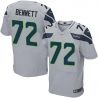 Cheap Michael Bennett Seahawks Jersey From China Gray Elite #72