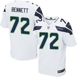 Cheap Michael Bennett Seahawks Jersey From China White Elite #72