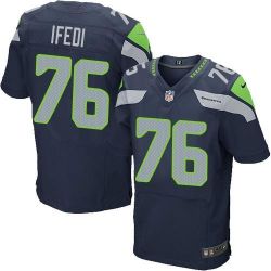 Cheap Germain Ifedi Seahawks Jersey From China Blue Elite #76