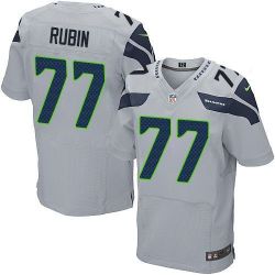 Cheap Ahtyba Rubin Seahawks Jersey From China Gray Elite #77