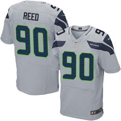 Cheap Jarran Reed Seahawks Jersey From China Gray Elite #90