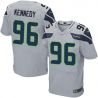 Cheap Cortez Kennedy Seahawks Jersey From China Gray Elite #96