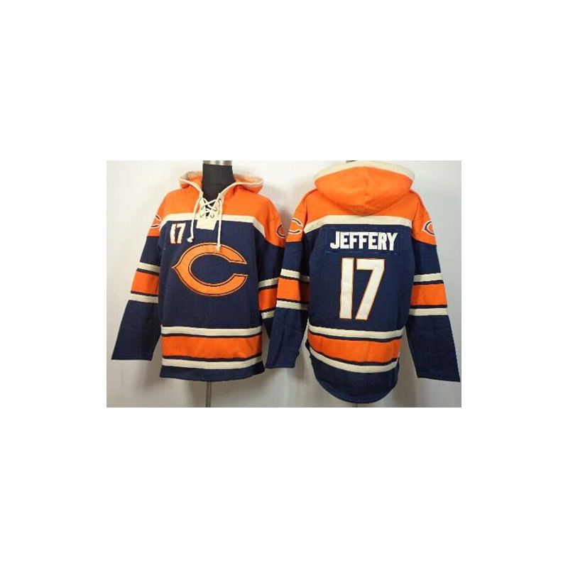 Cheap Alshon Jeffery Bears Hoodie From China Orange Blue I #17