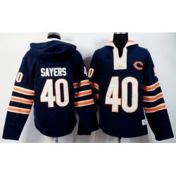 Cheap Gale Sayers Bears Hoodie From China Navy I #40