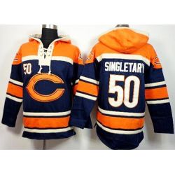 Cheap Mike Singletary Bears Hoodie From China Orange Blue I #50