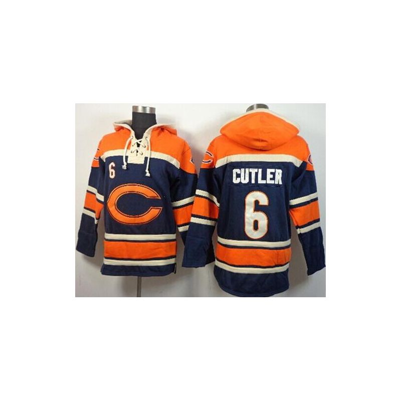 Cheap Jay Cutler Bears Hoodie From China Orange Blue I #6