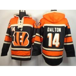 Cheap Andy Dalton Bengals Hoodie From China Orange Black I #14