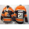 Cheap Justin Gilbert Browns Hoodie From China Orange Brown I #21