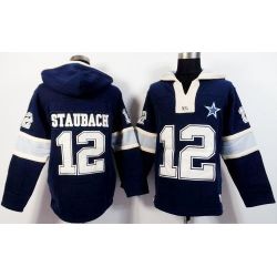 Cheap Roger Staubach Cowboys Hoodie From China Blue I #12