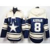 Cheap Troy Aikman Cowboys Hoodie From China Cream Blue I #8