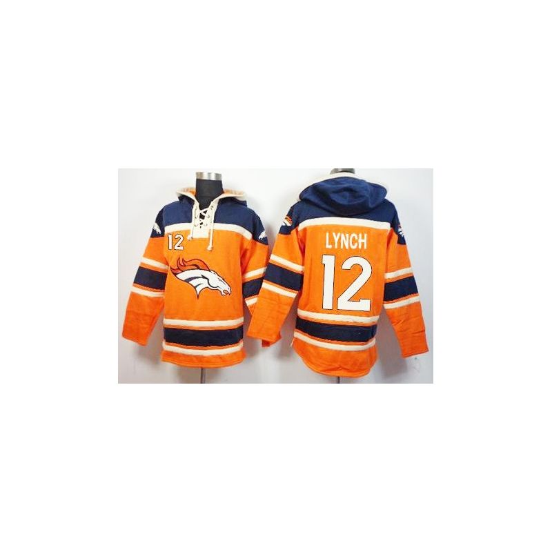 Cheap Paxton Lynch Broncos Hoodie From China Blue Orange I #12