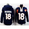 Cheap Peyton Manning Broncos Hoodie From China Blue I #18