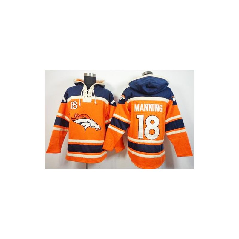 Cheap Peyton Manning Broncos Hoodie From China Blue Orange I #18
