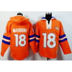 Cheap Peyton Manning Broncos Hoodie From China Orange I #18