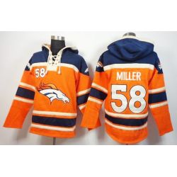 Cheap Von Miller Broncos Hoodie From China Blue Orange I #58