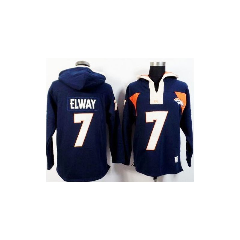 Cheap John Elway Broncos Hoodie From China Blue I #7