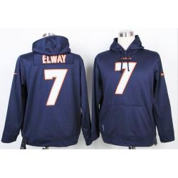 Cheap John Elway Broncos Hoodie From China Full Blue I #7