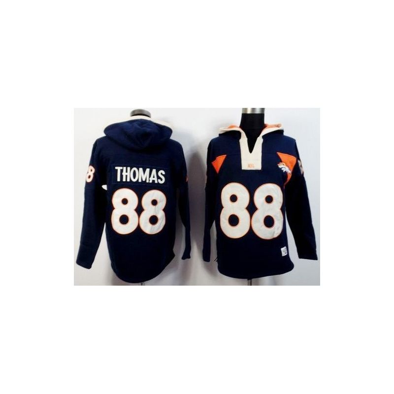 Cheap Demaryius Thomas Broncos Hoodie From China Blue I #88