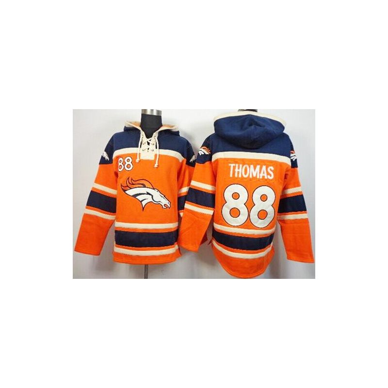 Cheap Demaryius Thomas Broncos Hoodie From China Blue Orange I #88