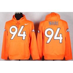 Cheap DeMarcus Ware Broncos Hoodie From China Full Orange I #94