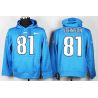 Cheap Calvin Johnson Lions Hoodie From China Full Blue I #81