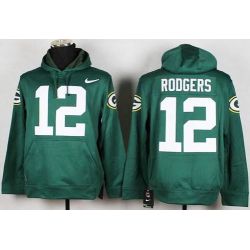 Cheap Aaron Rodgers Packers Hoodie From China Full Green I #12