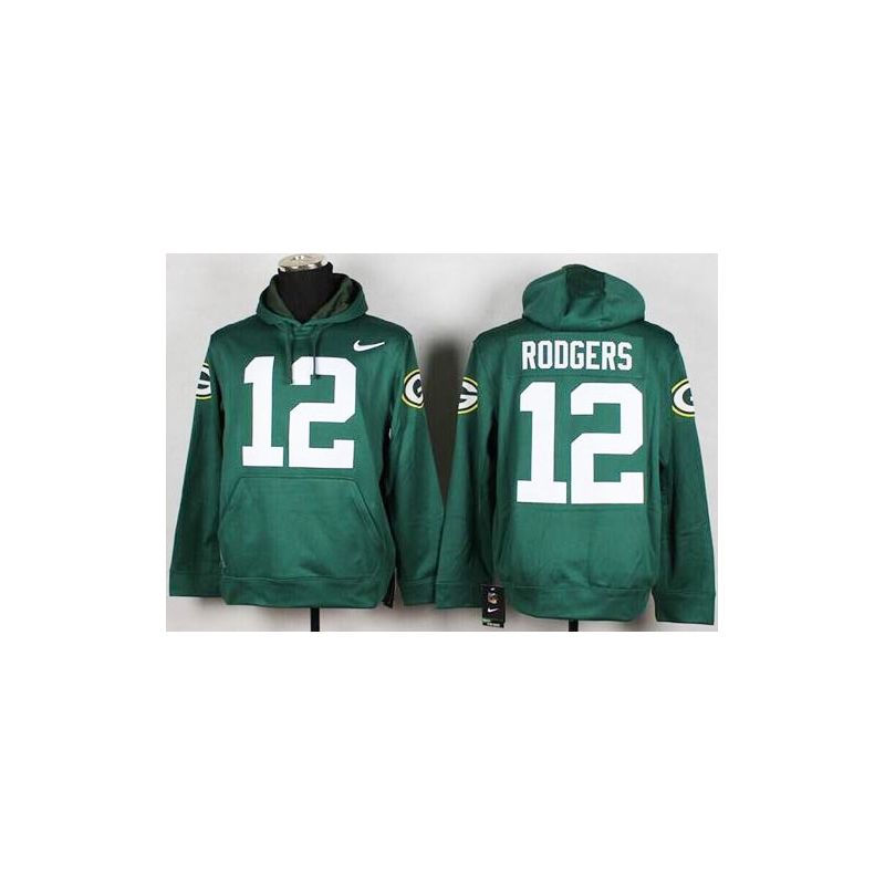 Cheap Aaron Rodgers Packers Hoodie From China Full Green I #12