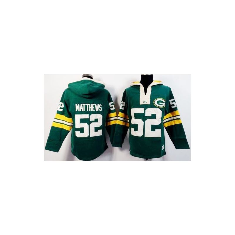 Cheap Clay Matthews Packers Hoodie From China Green I #52