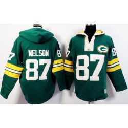 Cheap Jordy Nelson Packers Hoodie From China Green I #87