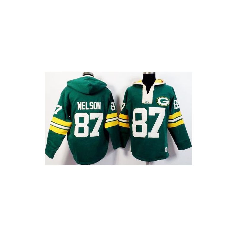 Cheap Jordy Nelson Packers Hoodie From China Green I #87