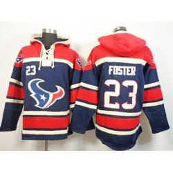 Cheap Arian Foster Texans Hoodie From China Red Blue I #23