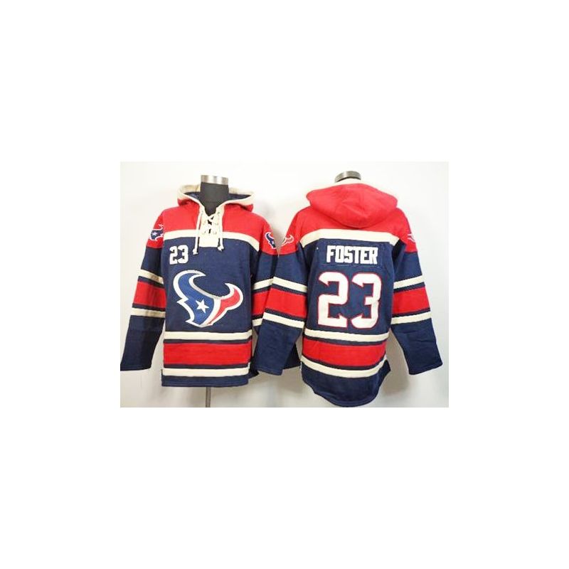 Cheap Arian Foster Texans Hoodie From China Red Blue I #23