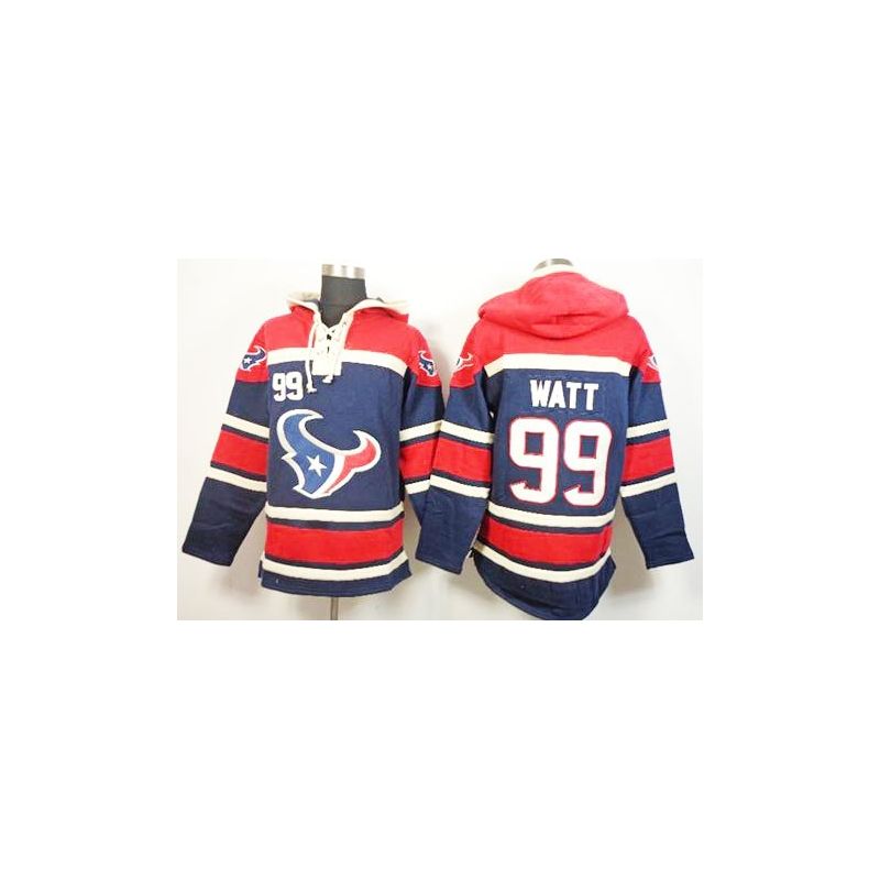 Cheap JJ Wattr Texans Hoodie From China Red Blue I #99