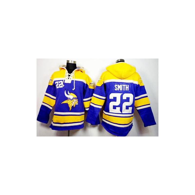 Cheap Harrison Smith Vikings Hoodie From China Yellow Purple I #22