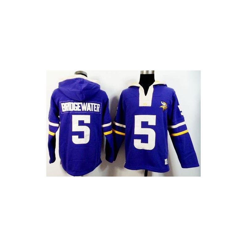 Cheap Teddy Bridgewater Vikings Hoodie From China Purple I #5