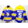 Cheap Teddy Bridgewater Vikings Hoodie From China Yellow Purple I #5