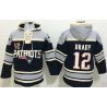 Cheap Tom Brady Patriots Hoodie From China Light Blue Blue I #12