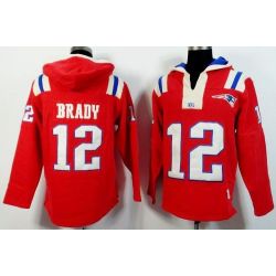 Cheap Tom Brady Patriots Hoodie From China Red I #12