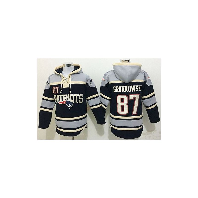 Cheap Rob Gronkowski Patriots Hoodie From China Light Blue Blue I #87