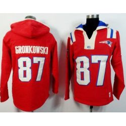 Cheap Rob Gronkowski Patriots Hoodie From China Red I #87