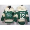 Cheap Joe Namath Jets Hoodie From China Cream Green I #12