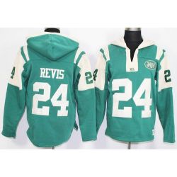 Cheap Darrelle Revis Jets Hoodie From China Green I #24