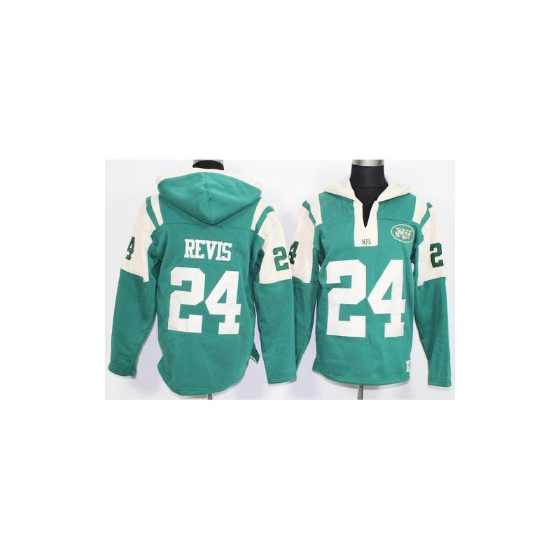 Cheap Darrelle Revis Jets Hoodie From China Green I #24