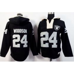 Cheap Charles Woodson Raiders Hoodie From China Black I #24