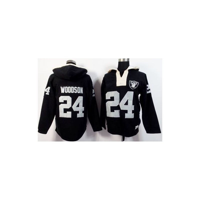 Cheap Charles Woodson Raiders Hoodie From China Black I #24