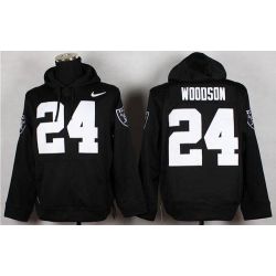 Cheap Charles Woodson Raiders Hoodie From China Full Black I #24