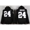 Cheap Charles Woodson Raiders Hoodie From China Full Black I #24