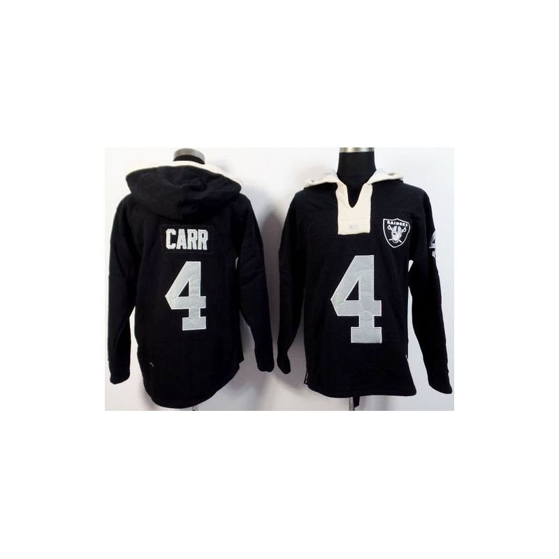 Cheap Derek Carr Raiders Hoodie From China Black I #4