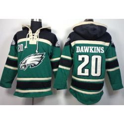 Cheap Brian Dawkins Eagles Hoodie From China Black Green I #20