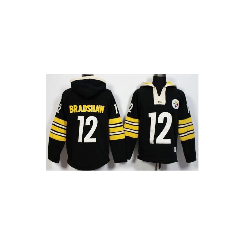 Cheap Terry Bradshaw Steelers Hoodie From China Black I #12